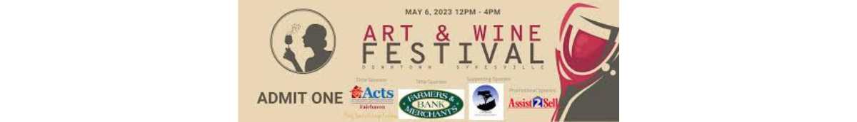 Sponsors on event ticket (image from Downtown Sykesville Connection)