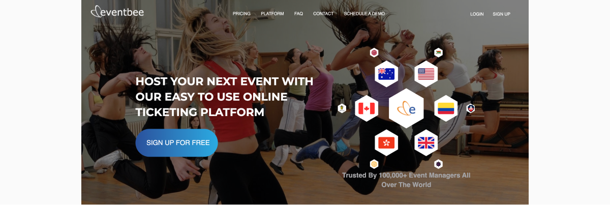 Eventbee homepage