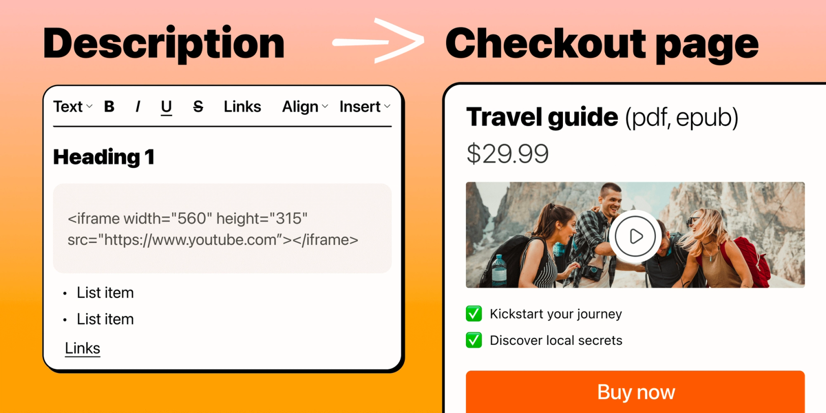 Product update: Rich text editor for your checkout pages and forms