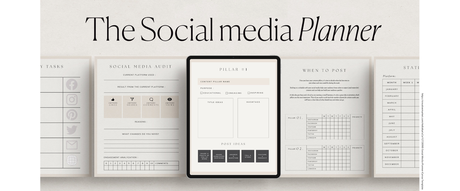 Social media planner by HelloKarla