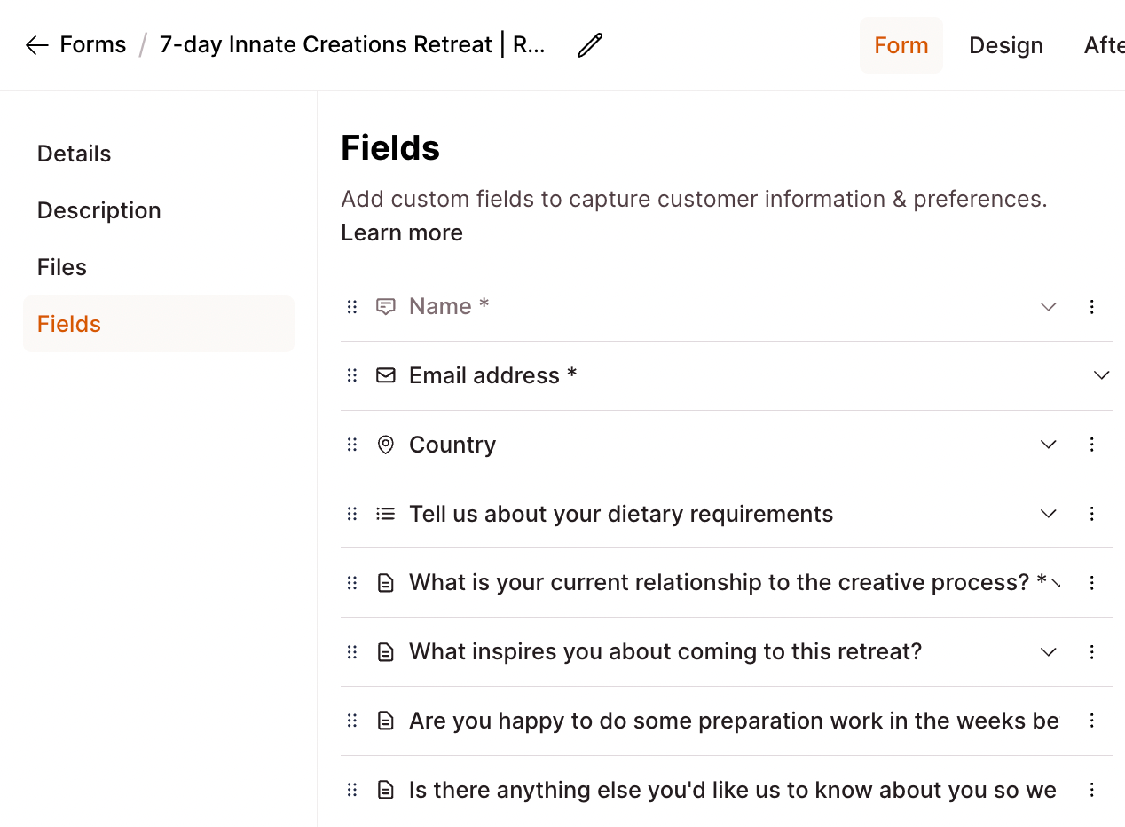 Checkout Page form enabling you to add custom form fields 