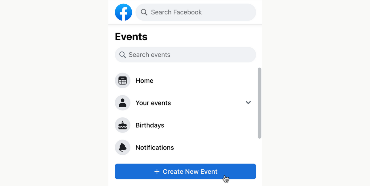 Create new Facebook Event