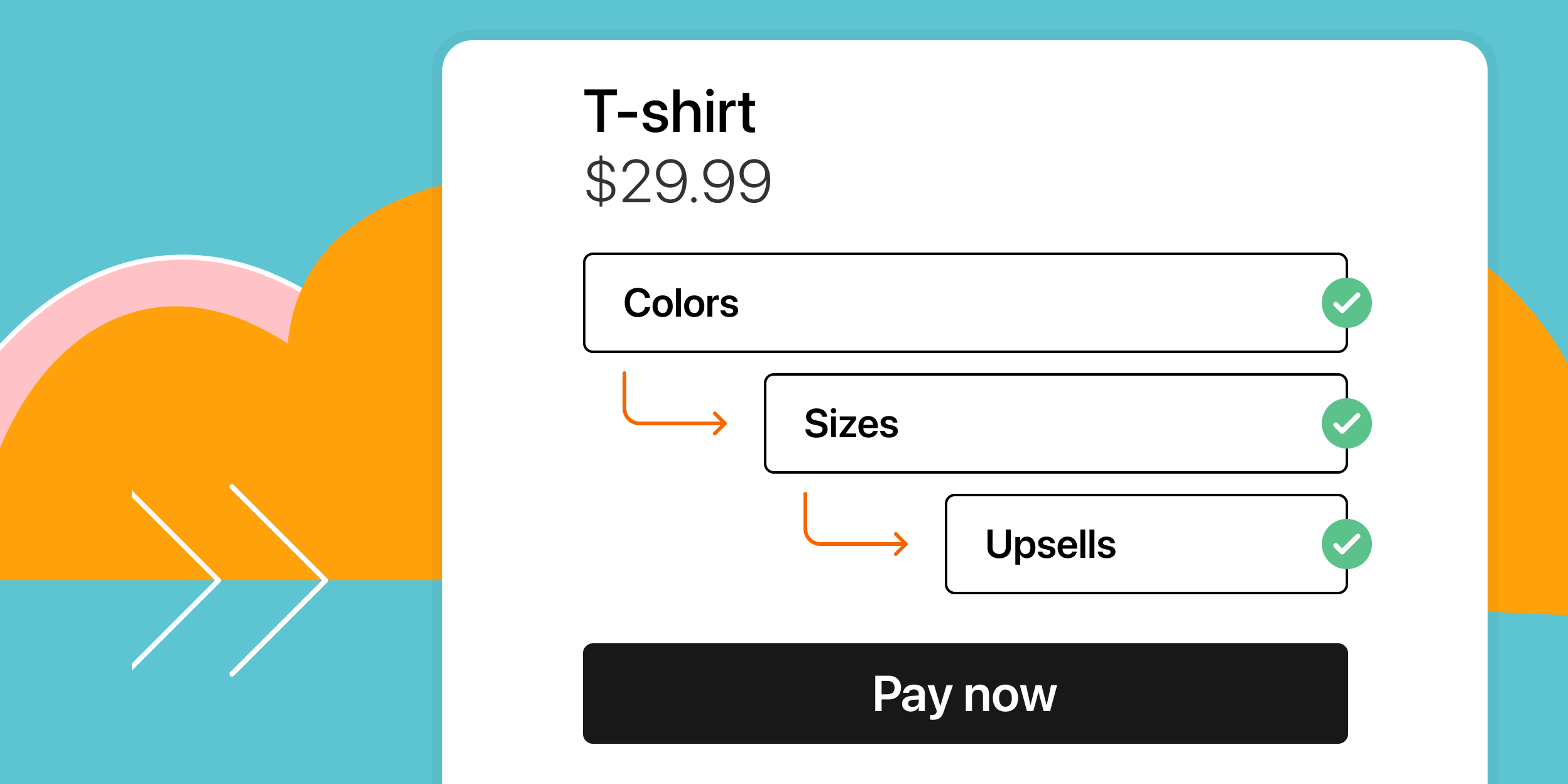 Use conditional logic to show / hide product variants in your checkout process - Stripe enabled